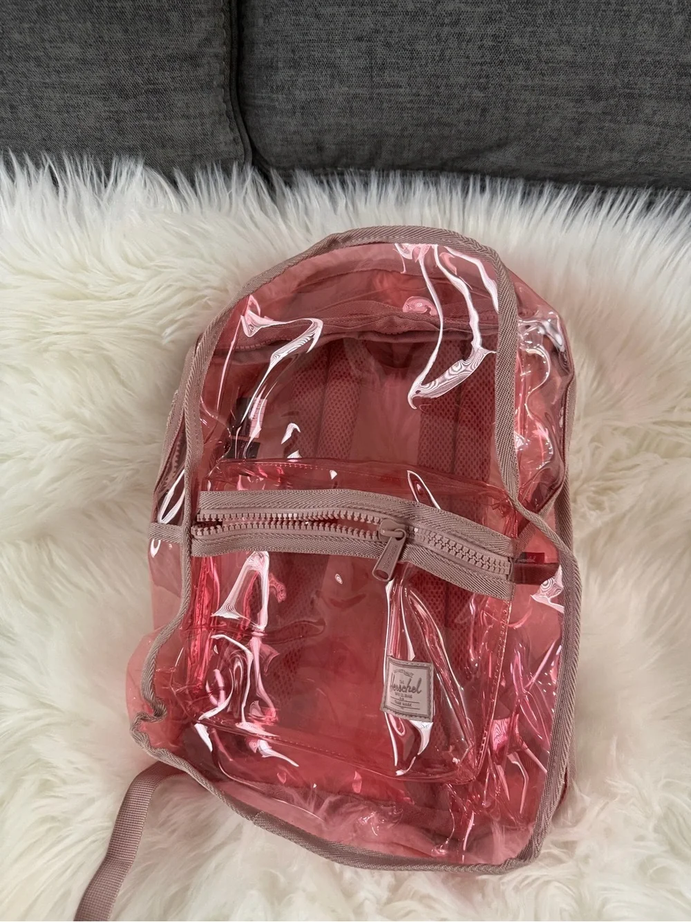 Clear Pink full size Hershel  Backpack